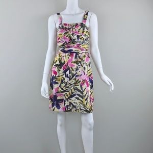{Banana Republic} Silk Floral Knotted Dress, $150